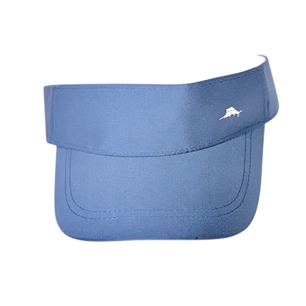 Navy Women's Sun Visor with Marlin Logo floral printed Bow on back